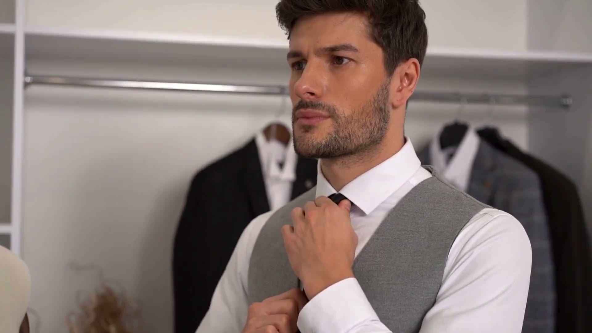 A man being measured at a private Cardero made-to-measure appointment