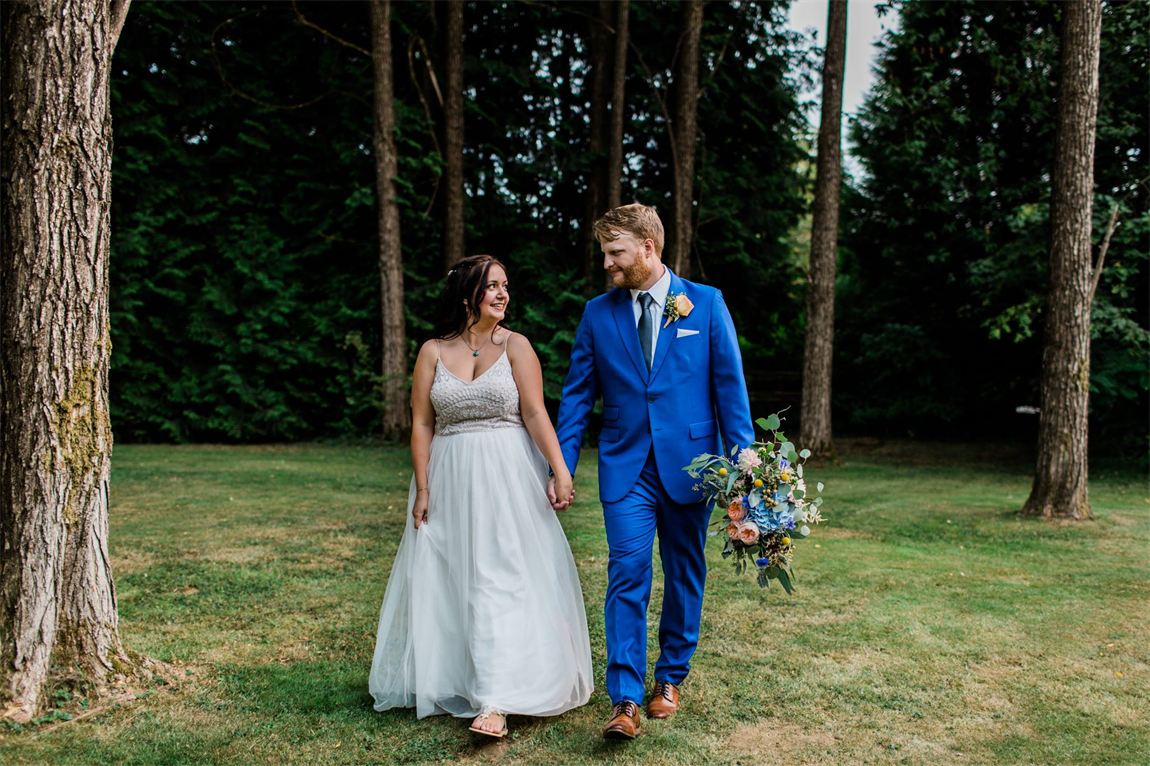 A groom in a Cardero made-to-measure wedding suit